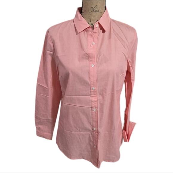 J McLAUGHLIN Coral LOIS Blouse Button Front Cotton Shirt Size Small New - Picture 2 of 10